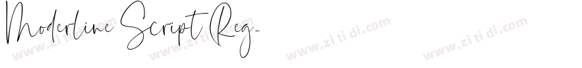 Moderline Script Reg字体转换
